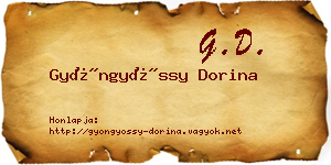 Gyöngyössy Dorina névjegykártya